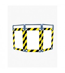 Barrière PVC - 3 vantaux - Logo