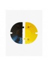 Embout 70mm - lot 1 noir et 1 jaune