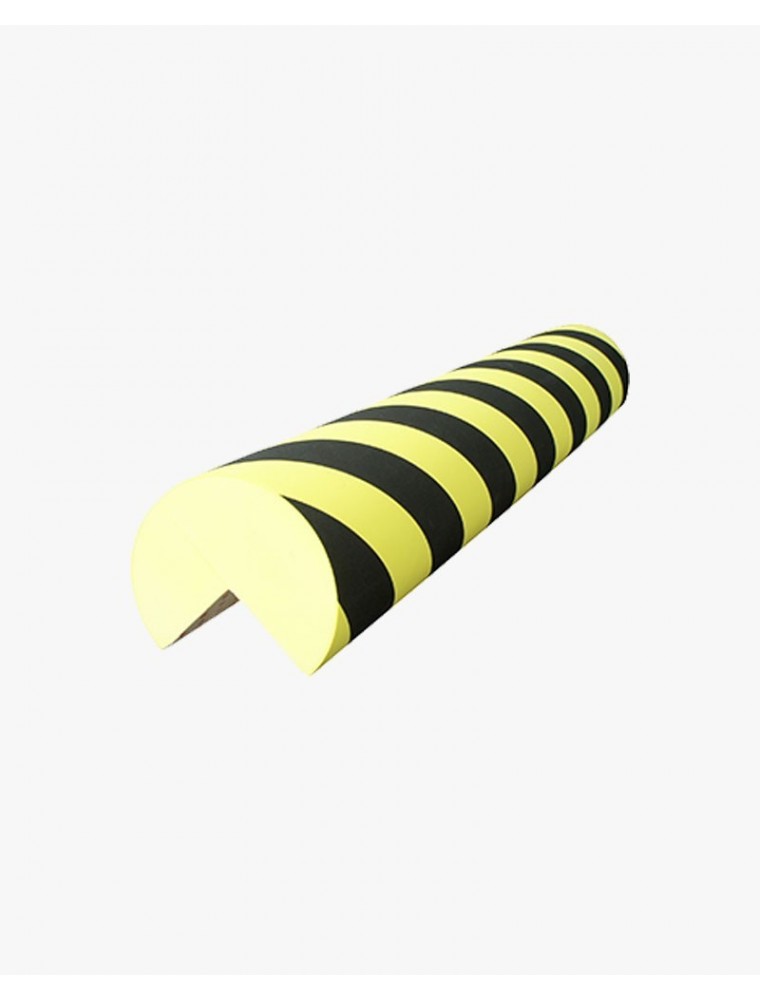 Protection d'angle ouverture 25mm mousse - noir/jaune