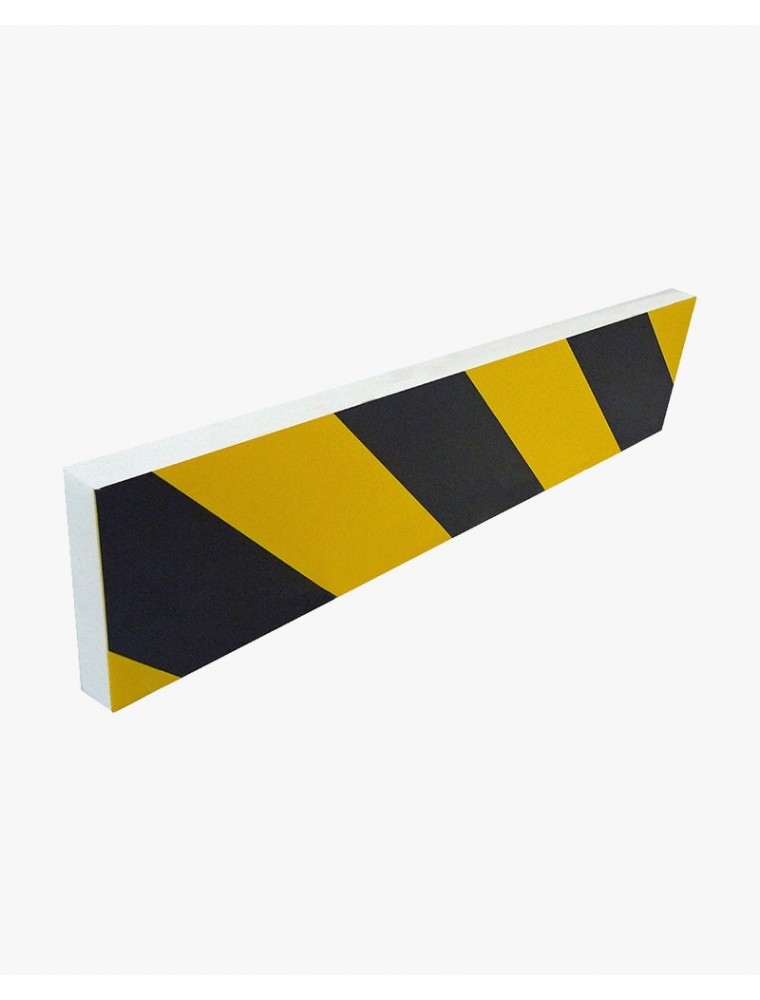 Protection de portière droite rigide mousse - noir/jaune x 2