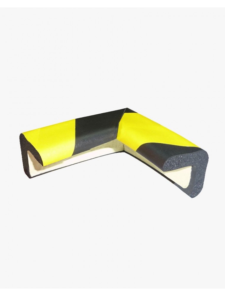 Protection pour coins mousse - noir/jaune