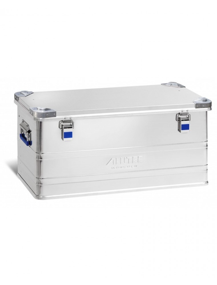 Caisse aluminium avec coins en PP capacité 92L - Superposable