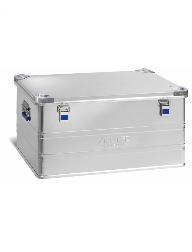 Caisse aluminium avec coins en PP capacité 157L - Superposable