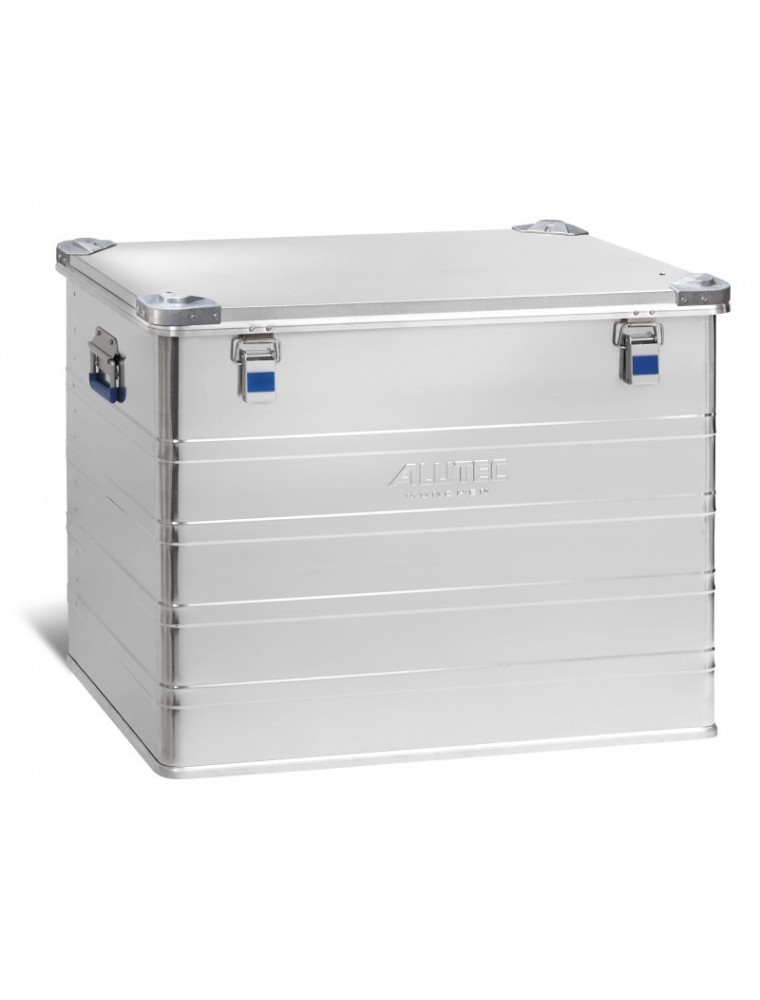 Caisse aluminium avec coins en PP capacité 243L - Superposable