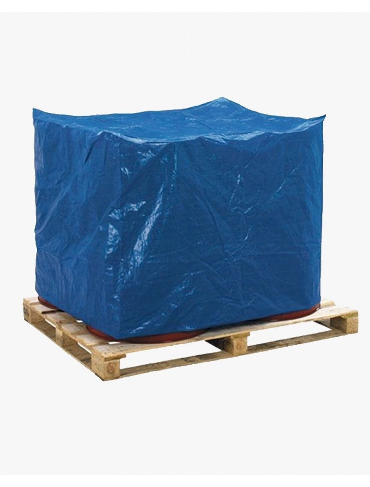 Bâche polyéthylène 12m² - coloris bleu/vert - 105g/m²