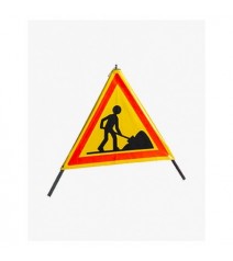 Tripode pliable pour signalisation temporaire de chantier