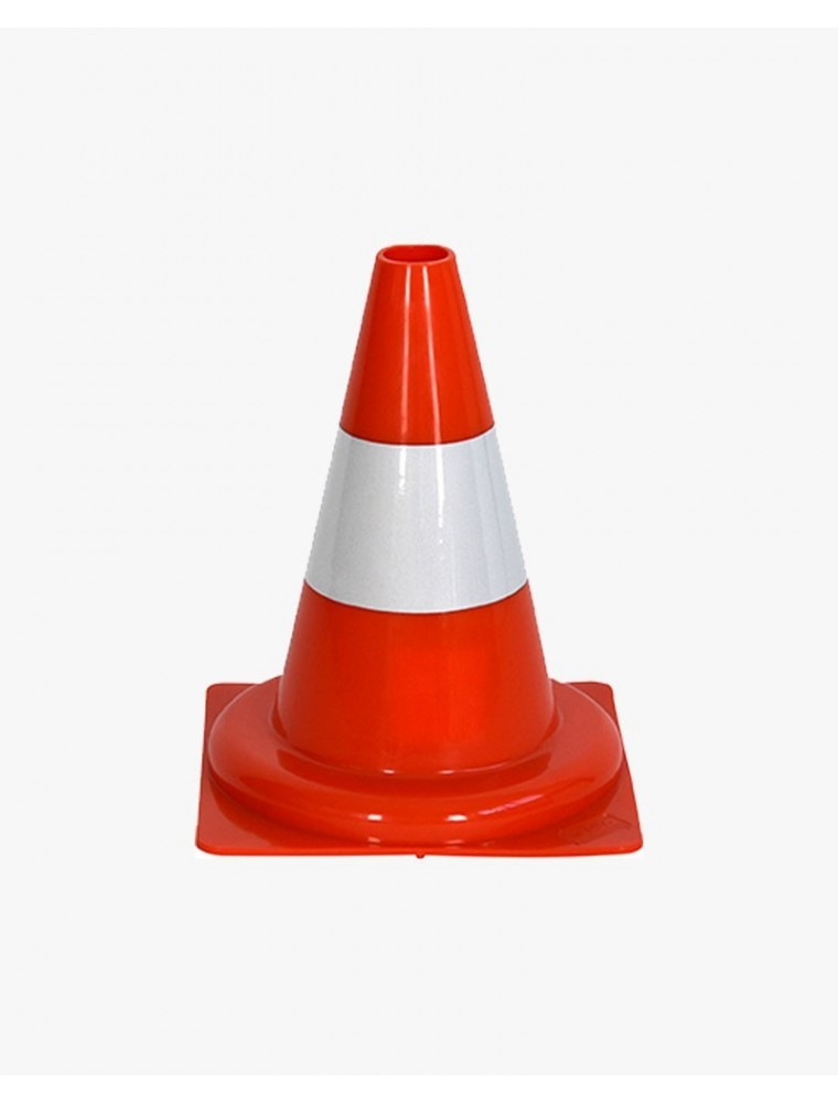 Cône PVC réfléchissant classe 1 - haut. : 30 cm
