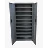 Armoire 2 portes - 13 tablettes - possibilité d'ajouter 84 bacs de 1 litre